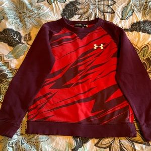 Under Armour sweatshirt.